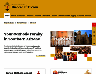 diocesetucson.org screenshot