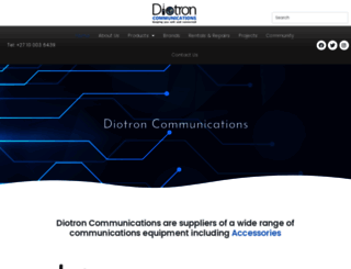 diotron.co.za screenshot