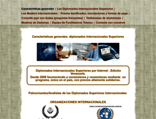 diplomadosvenezuela.org screenshot