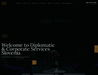 diplomatic-corporate-services.si screenshot