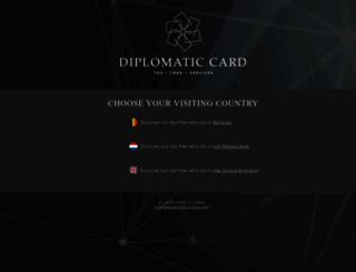 diplomaticcard.com screenshot