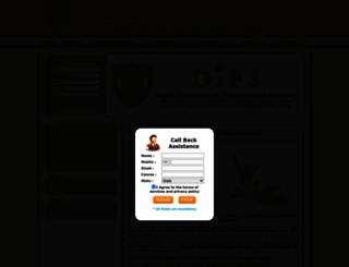 dips.ac.in screenshot