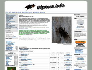 diptera.info screenshot
