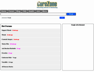 dir.curezone.com screenshot