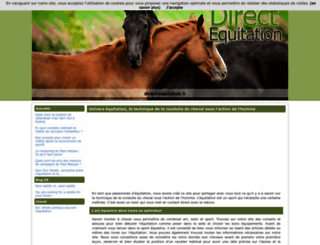 direct-equitation.fr screenshot