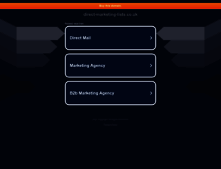direct-marketing-lists.co.uk screenshot