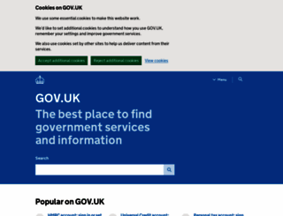 direct.gov.uk screenshot