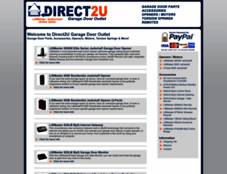 direct2ugaragedoors.com screenshot