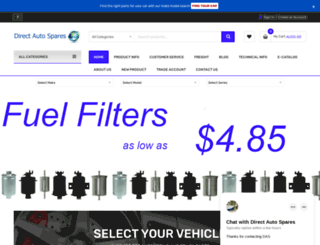 directautospares.com.au screenshot