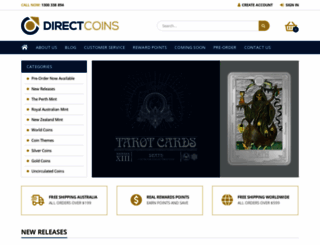 directcoins.com.au screenshot