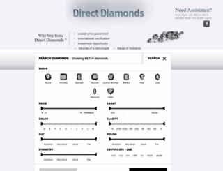 directdiamonds.in screenshot