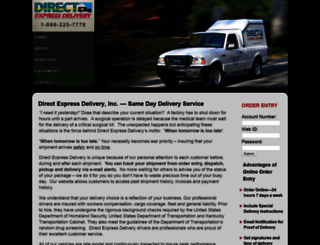 directexpressdelivery.com screenshot