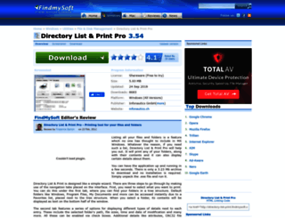 directory-list-print.findmysoft.com screenshot