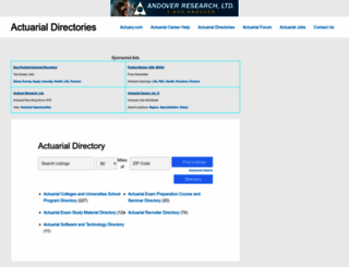 directory.actuary.com screenshot