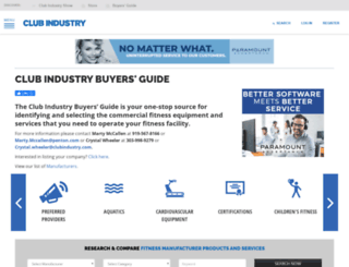 directory.clubindustry.com screenshot