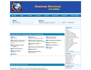 directory.codedwebmaster.com screenshot