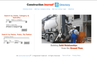 directory.constructionjournal.com screenshot