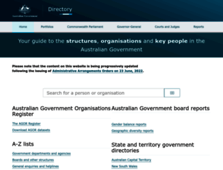 directory.gov.au screenshot