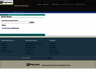 directory.kingcounty.gov screenshot