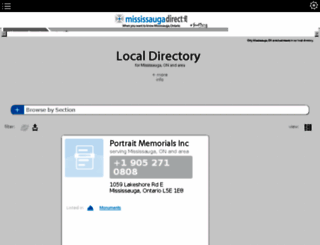 directory.mississaugadirect.info screenshot