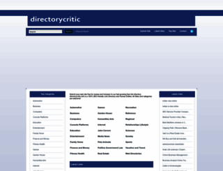 directorycritic.info screenshot