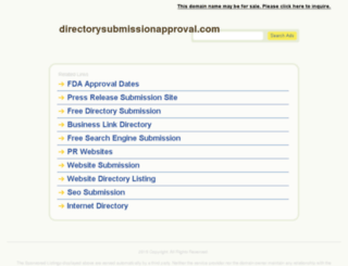 directorysubmissionapproval.com screenshot