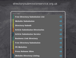 directorysubmissionservice.org.uk screenshot