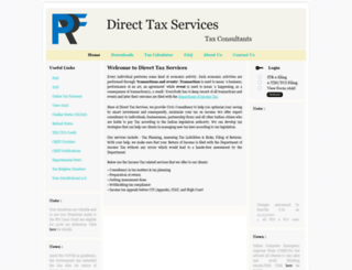 directtaxservices.in screenshot