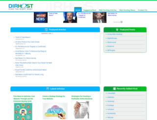 dirhost.com screenshot