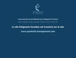 dirigeants-durables.com screenshot