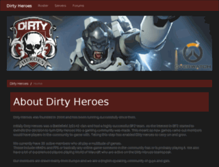 dirtyheroes.net screenshot