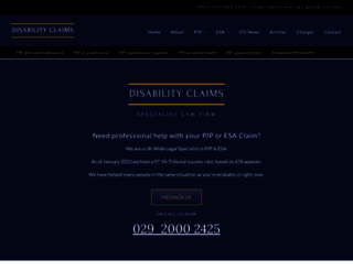 disabilityclaims.uk screenshot