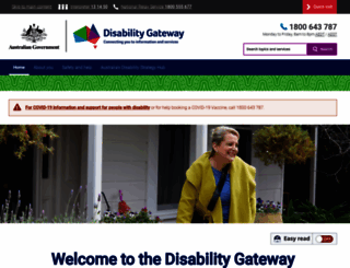 disabilitygateway.gov.au screenshot