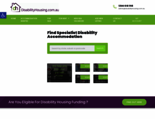 disabilityhousing.com.au screenshot