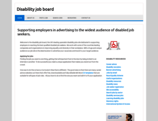disabilityjobboard.com screenshot