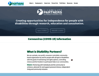 disabilitypartners.org screenshot