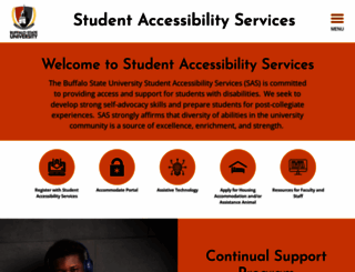 disabilityservices.buffalostate.edu screenshot