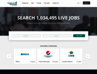 disabilitysolutionstalent.org screenshot