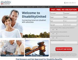 disabilityunited.com screenshot