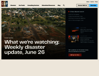 disasterphilanthropy.networkforgood.com screenshot