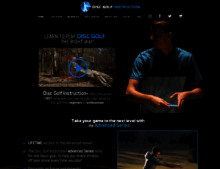 discgolfinstruction.com screenshot