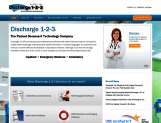 discharge123.com screenshot