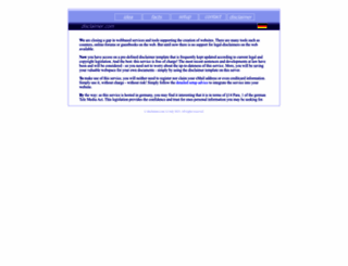 disclaimer.org screenshot