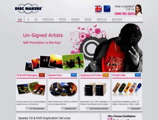 discmakers.co.uk screenshot