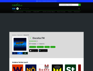 discofoxfm.radio.at screenshot