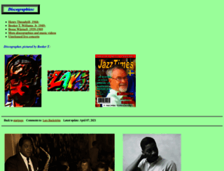 discography.backstrom.se screenshot