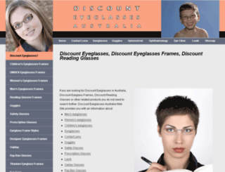 discount-eyeglasses-australia.com screenshot