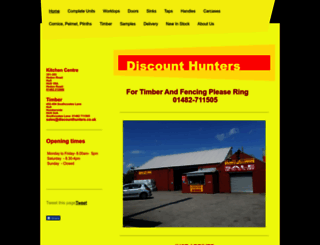 discount-hunters-kitchen-centre.co.uk screenshot