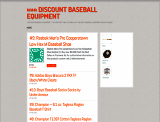 discountbaseballequipment.wordpress.com screenshot