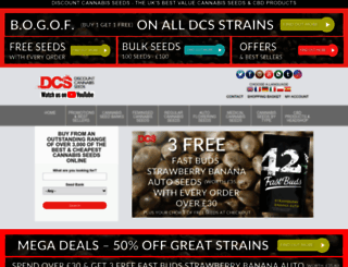 discountcannabisseeds.co.uk screenshot